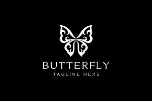 Elegant Luxury Butterfly Logo