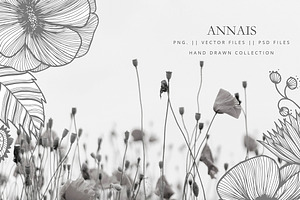 Clipart vector flowers -ANNAIS