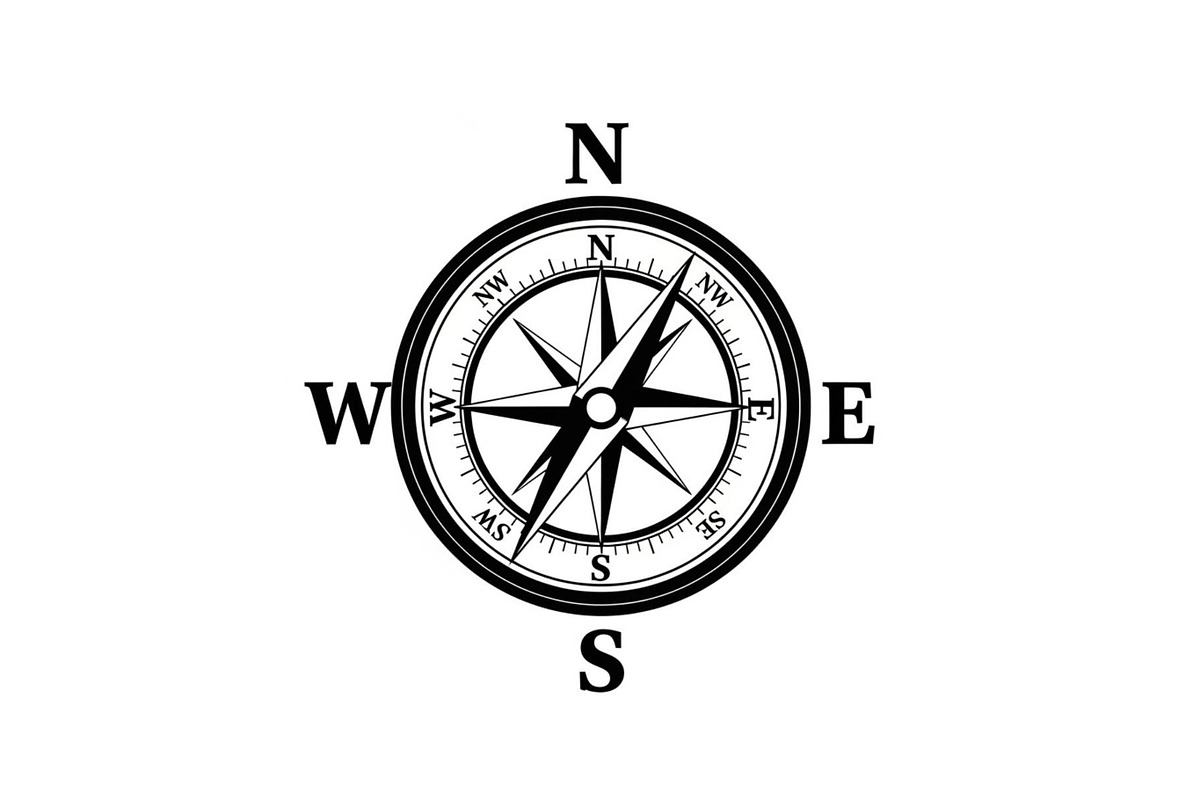 Compass Navigation Silhouette Set, a Graphic by hafijul (Photo 5 of 14)