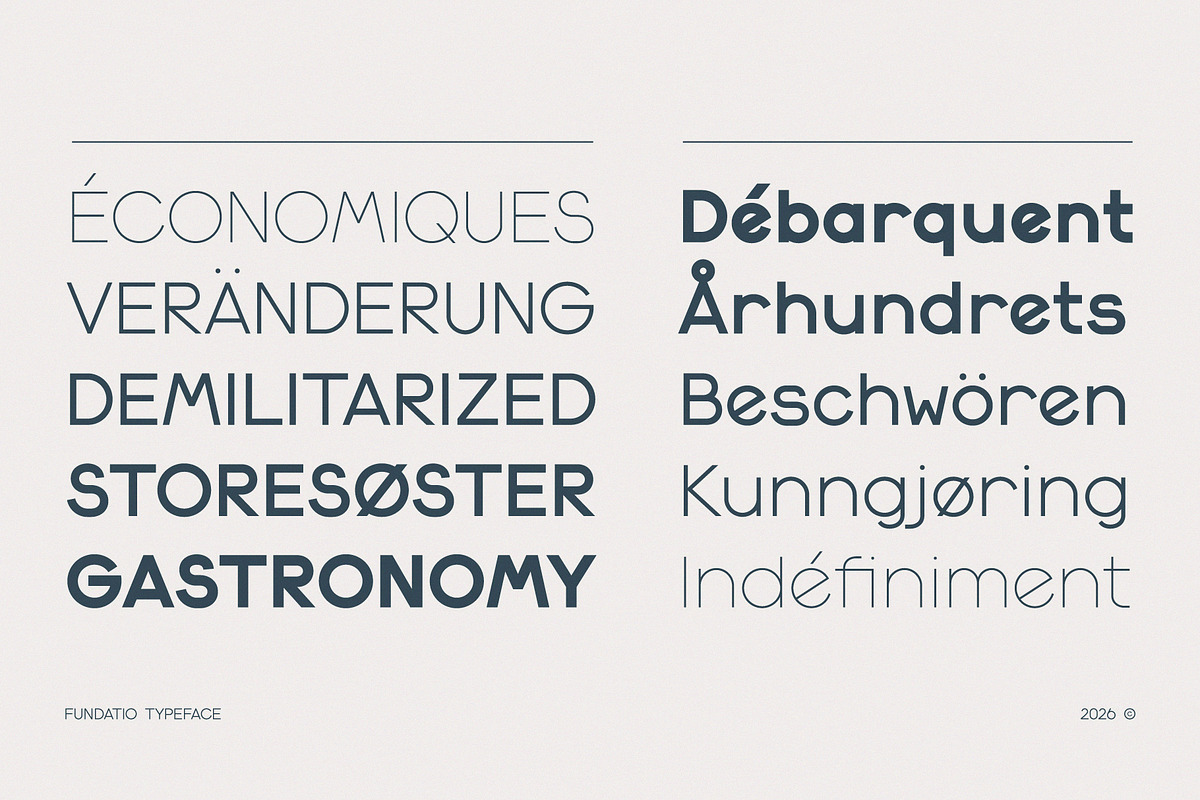 Fundatio Typeface, a Sans Serif Font by CuteDreamyDesign (Photo 6 of 10)
