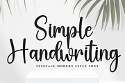Simple Handwriting | Script Font, a Handwritten Font by Scratchones (Thumbnail 1 of 8)