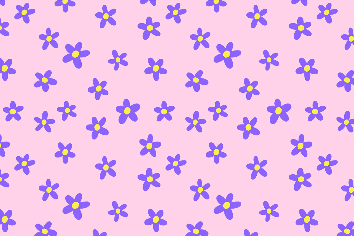 Groowy flowers, seamless pattern set, a Pattern Graphic by Good Studio (Photo 4 of 12)