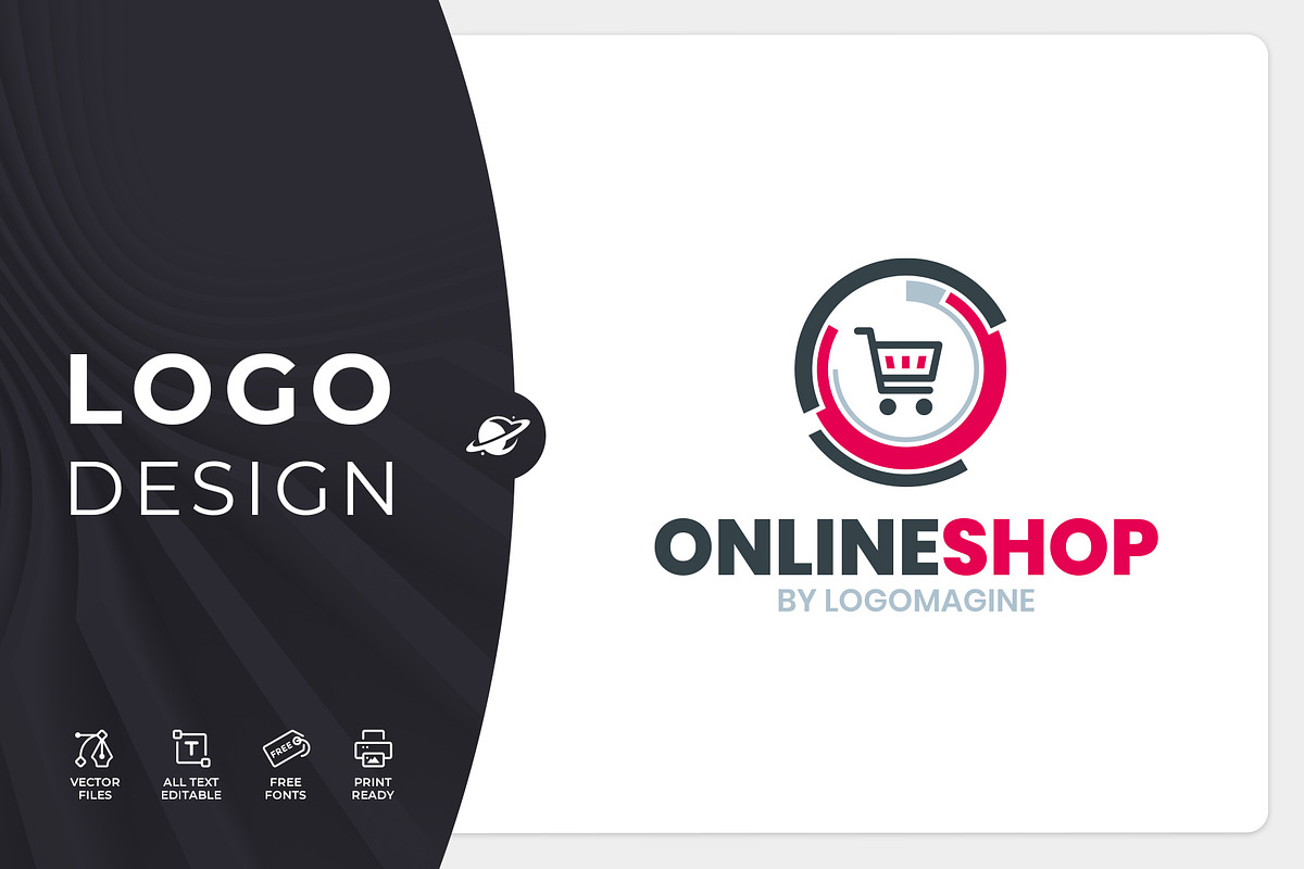 Online Shop Logo Template, a Branding & Logo Template by LOGOMAGINE (Photo 1 of 16)