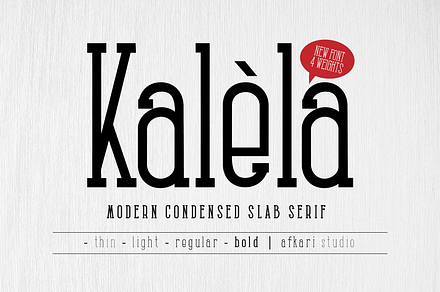 Kalela Slab - Condensed Slab Serif