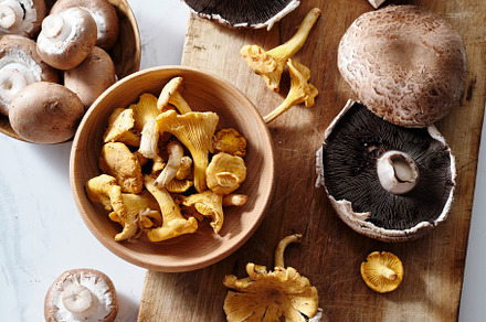 Cooking with various mushrooms, a Food & Drink Photo by Asya Nurullina