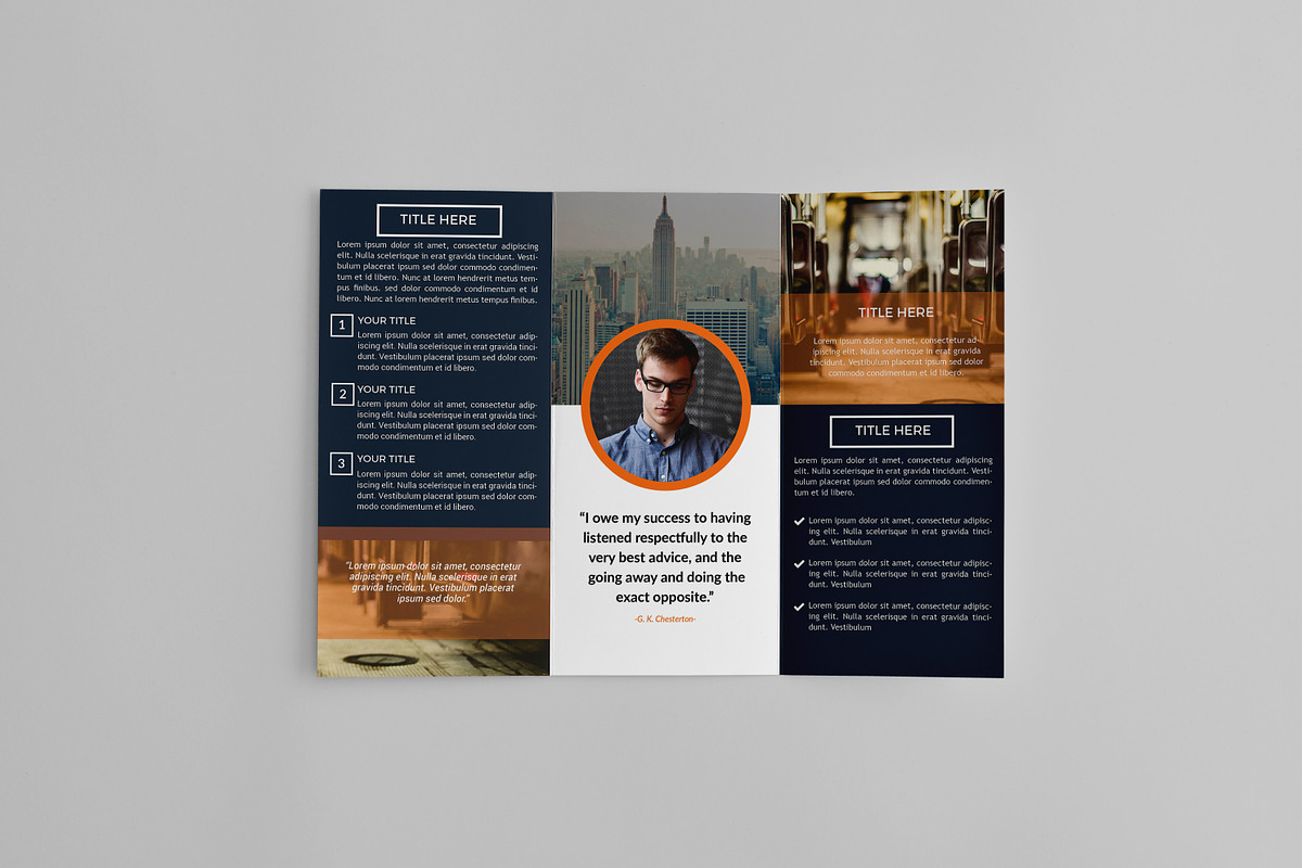 Biru Trifold Brochure, a Brochure Template by assaiv (Photo 3 of 9)