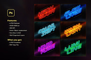 Neon Glow 3D Text Effect, a Layer Style Add-On by Andrew Skoch Design (Thumbnail 2 of 8)