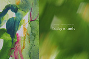 Green Watercolor Art Backgrounds, a Background Graphic by eclosque (Thumbnail 25 of 29)