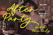 Britain Party, a Script Font by Metasena Typefoundry (Thumbnail 7 of 10)