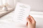 Vintage Wedding Program Template, a Stationery Template by Vasya Kobelev (Thumbnail 5 of 7)
