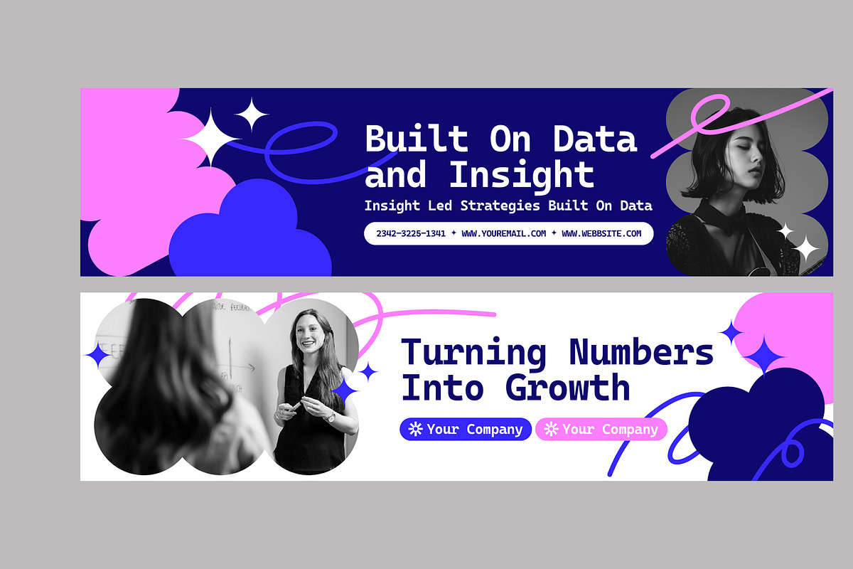 Navy Creative Linkedin Banner, a Social Media Template by Neermana (Photo 2 of 4)