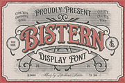 Bistern - Victorian Display Font, a Font by Letterhend Studio (Thumbnail 1 of 9)