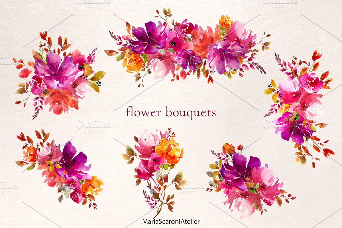 Bright Autumn Watercolor, an Illustration by MariaScaroniAtelier (Photo 2 of 7)