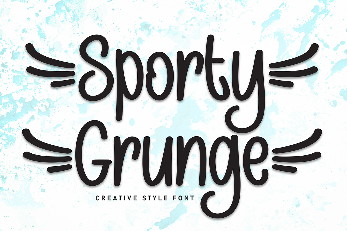 Sporty Grunge | Script Font, a Script Font by Scratchones (Photo 1 of 9)