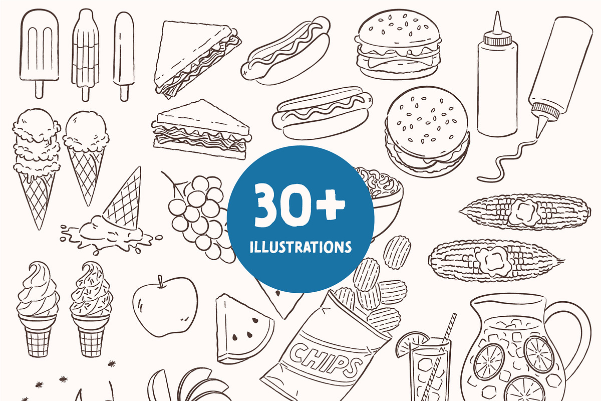 Summer Picnic, a Food Illustration by Griffski Studio (Photo 2 of 4)