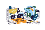 Baggage for travel set, banners, an Object Illustration by PaperTrident (Thumbnail 5 of 11)