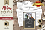 DONE FOR YOU REAL ESTATE BLOGS - 4, a Templates & Theme by Jennifer Magri Templates (Thumbnail 1 of 8)