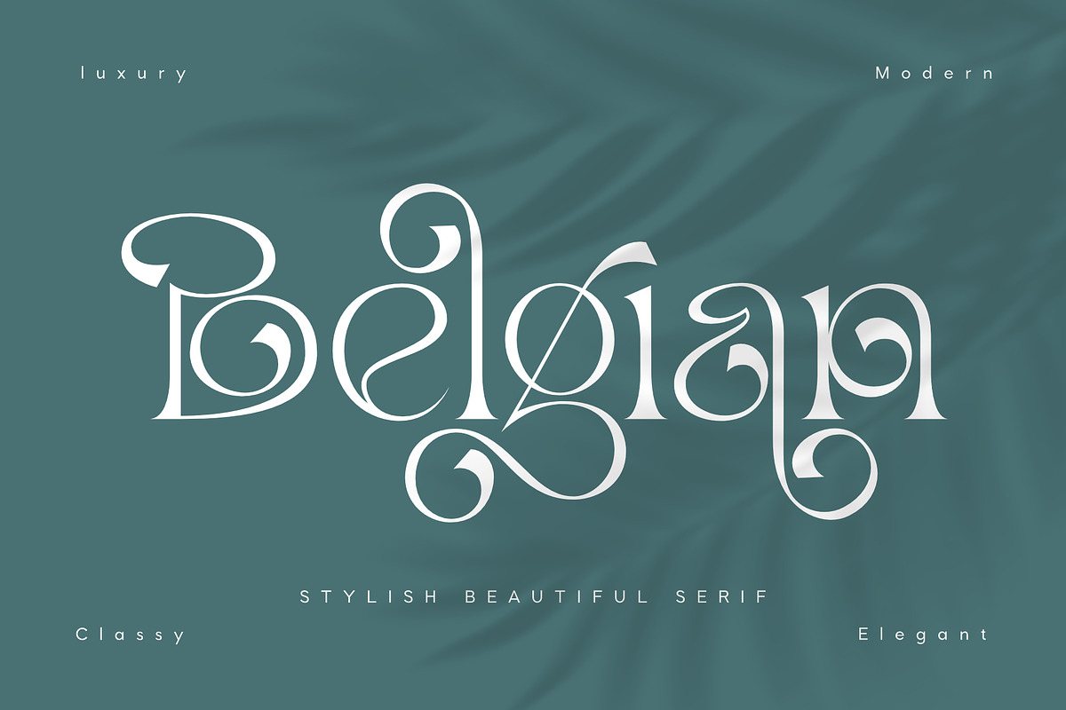 Belgian | Stylish Beautiful Serif, a Serif Font by Sealoung (Photo 1 of 17)