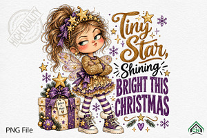 Sassy Star Fairy Girl PNG, a Seasonal Illustration by Craft Nest