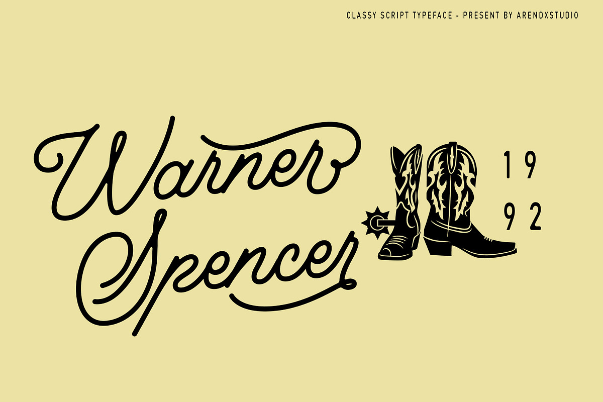 Jinglers - Monoline Script Font, a Script Font by Arendxstudio (Photo 8 of 11)