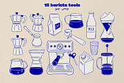 Coffee & pastries illustrations, a Food Illustration by ElenKoss (Thumbnail 4 of 11)