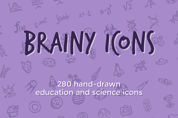 Brainy Icons 280 Science Icons