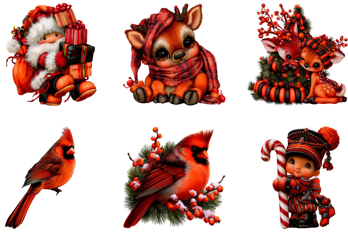Cute Christmas Mega Bundle, a Seasonal Illustration by CreationArt (Photo 3 of 5)