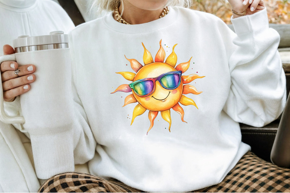 Summer & Rainbows Clipart, an Illustration by Sublimation Artist (Photo 4 of 6)