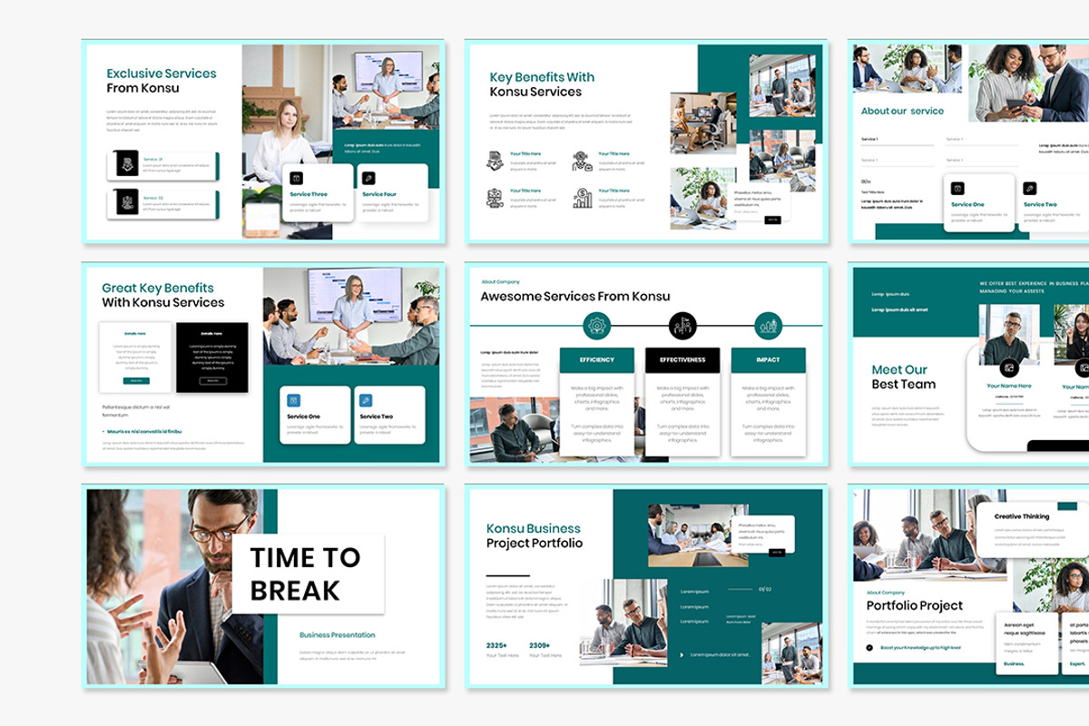 Konsu Business Presentation, a Presentation Template by Analogous Temp (Photo 3 of 5)