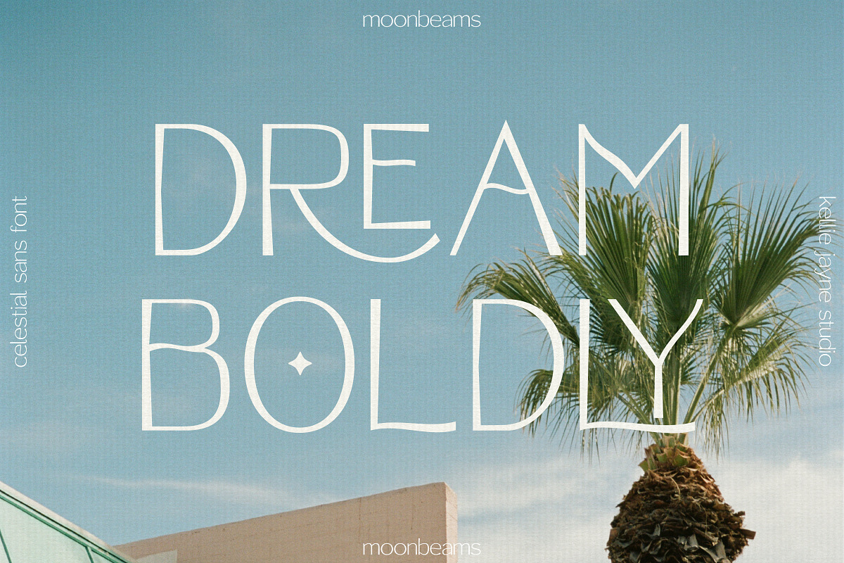Moonbeams Sans Serif, a Sans Serif Font by Kellie Jayne Studio (Photo 2 of 14)