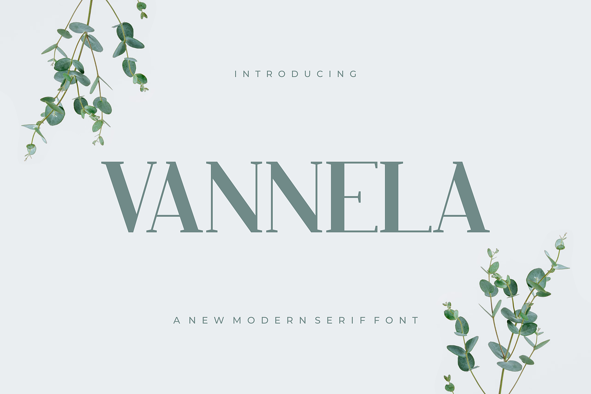 Vannela - Font, a Serif Font by artchiles_design (Photo 1 of 5)