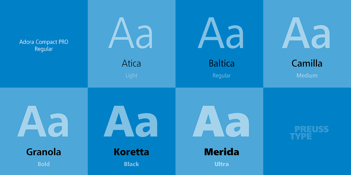 Adora PRO, a Sans Serif Font by preussTYPE (Photo 19 of 40)
