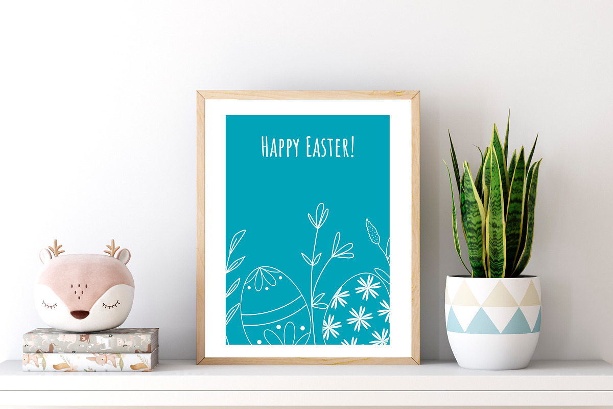 Happy Easter flyers|Easter eags card, a Card Template by Tati_Kli (Photo 2 of 4)