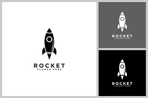 rocket launch vector template design, a Transportation Illustration by quadrazo