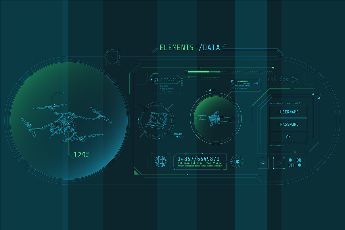 HUD Pro Infographic Elements, an Object Graphic by ConceptCafe (Photo 5 of 30)