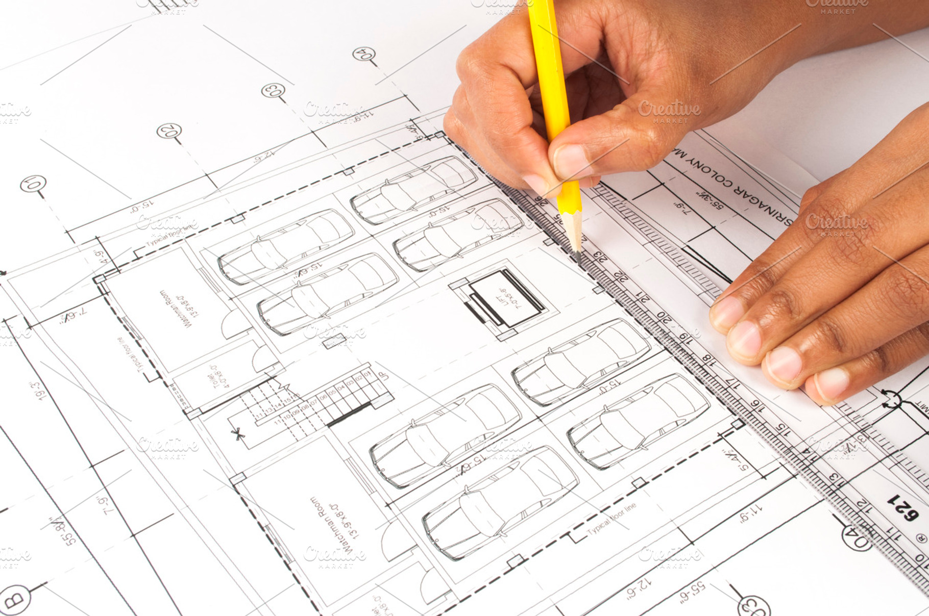 Drawing Blueprint With Pencilscale