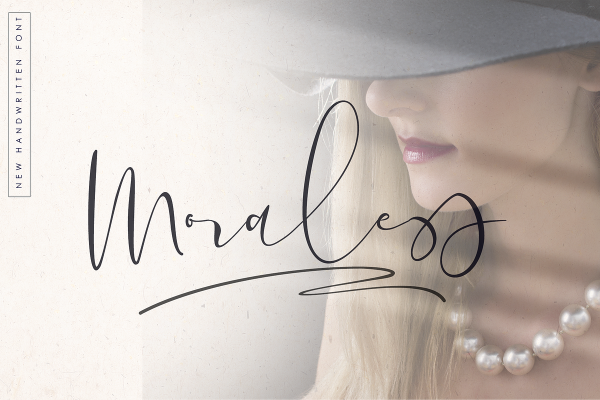 Moraless//Font Duo, a Script Font by GRAPHICPRESS (Photo 1 of 10)
