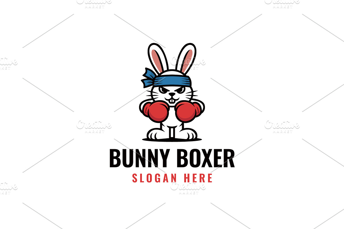 Bunny Boxer Logo, a Branding & Logo Template by Pixes (Photo 1 of 2)