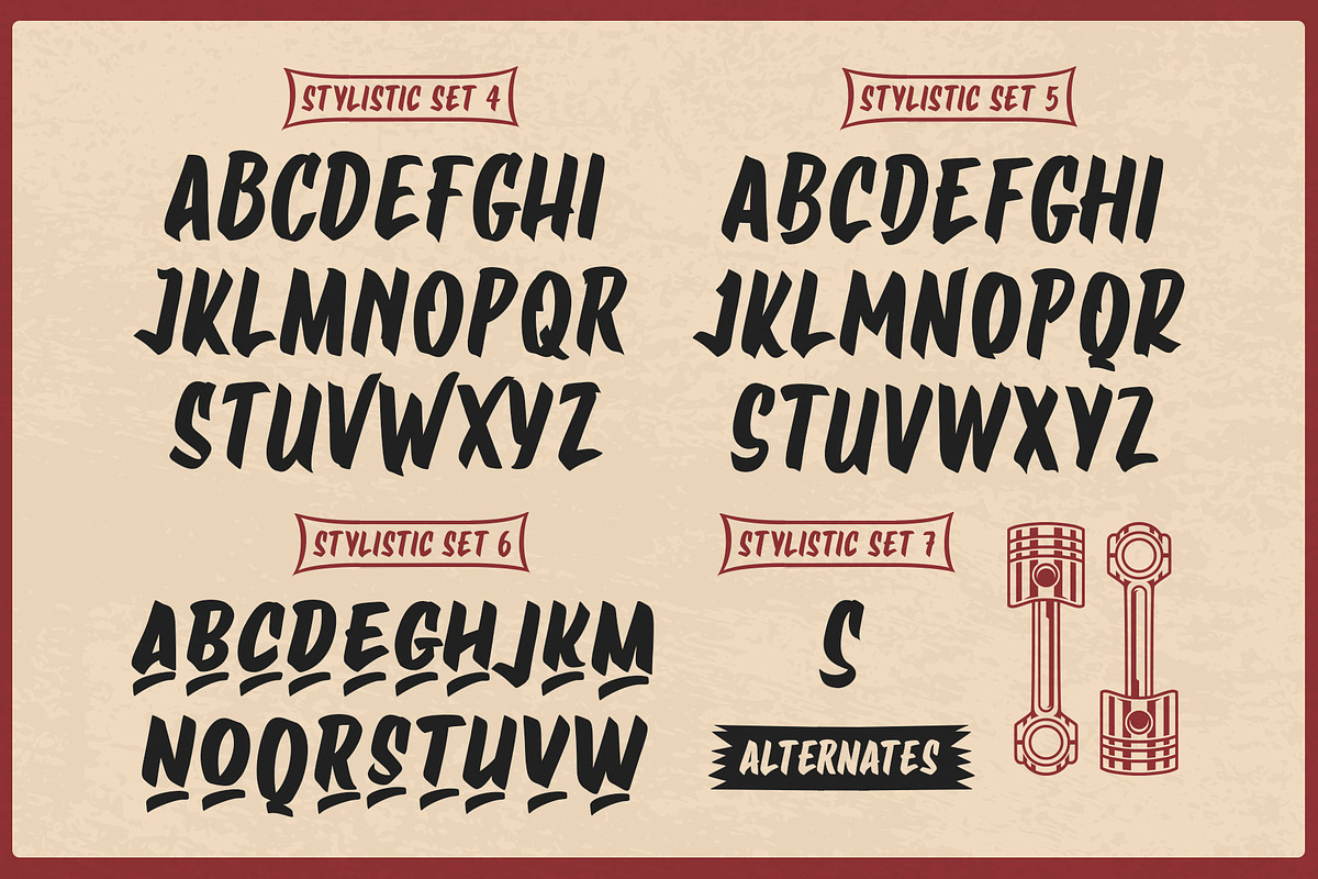 Garage Brush Font, a Handwritten Font by alit design (Photo 10 of 15)