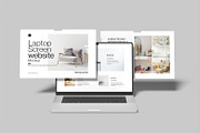 Laptop Screen Website Mockup, a Device Mockup by mahremdesign (Thumbnail 5 of 9)