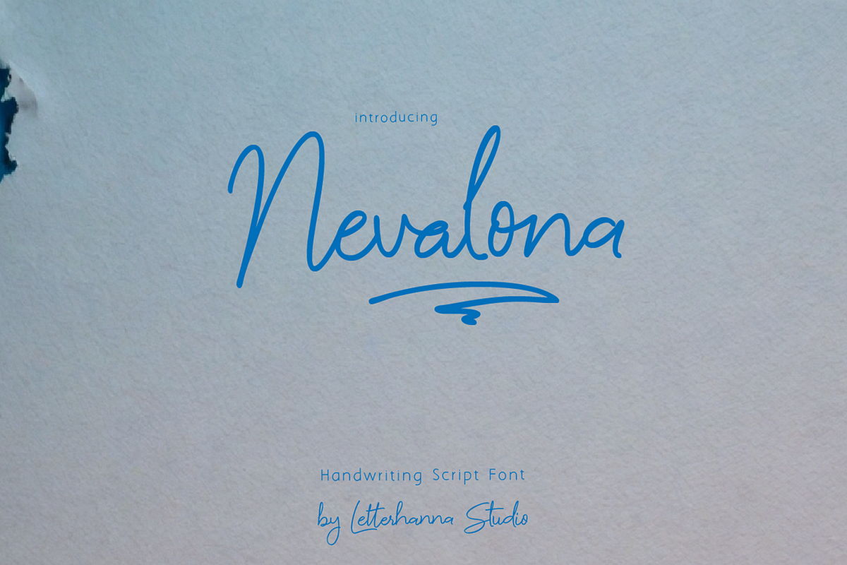 Nevalona Font, a Handwritten Font by Letterhanna Studio (Photo 2 of 16)