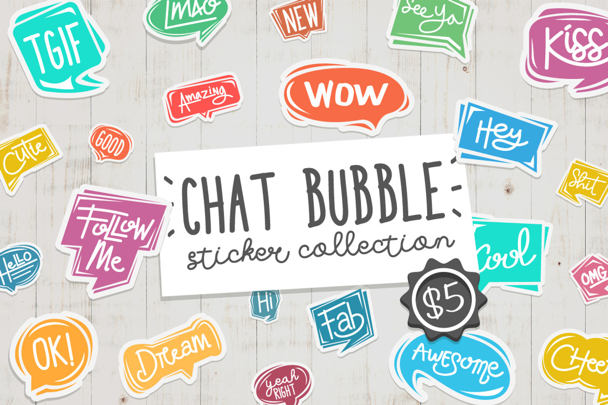 Chat Bubble Sticker Collection