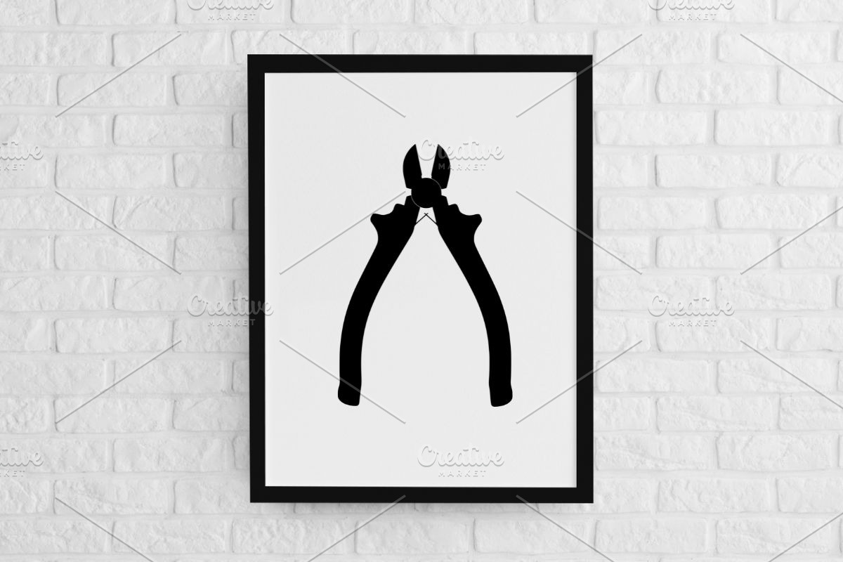 Pliers Silhouette SVG, an Object Illustration by newminddesign (Photo 2 of 3)