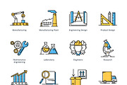 Manufacturing Engineering Icons, an Outline Icon by introwiz1 (Thumbnail 2 of 3)