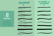 Font Lovers Lettering Brushes, a Brush Add-On by Every Tuesday (Thumbnail 8 of 10)
