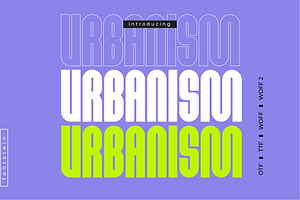 URBANISM | Display font + Outline, a Sans Serif Font by Fontstein