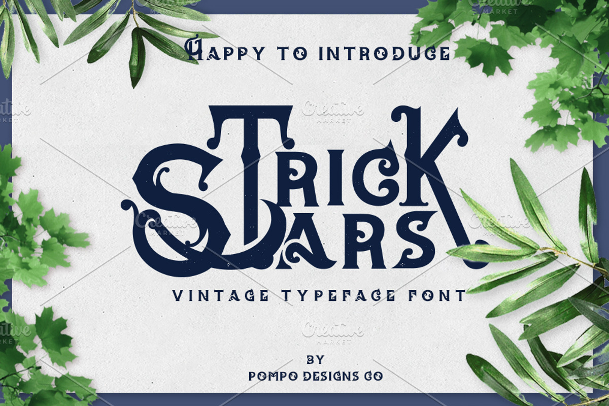 TrickStars Font + Extra Ornaments, a Font by PompoCo (Photo 3 of 7)