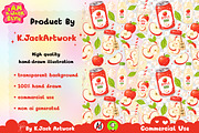 Cute Apple Soda Drink Seamless, a Background Graphic by K.JackArtwork (Thumbnail 3 of 8)