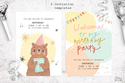 Birthday Clipart, Cards, an Animal Illustration by Lesya Skripak (Thumbnail 7 of 10)