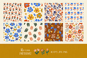 Wildflower Meadow patterns & clipart, a Pattern Graphic by EltaMaxArt (Thumbnail 4 of 8)